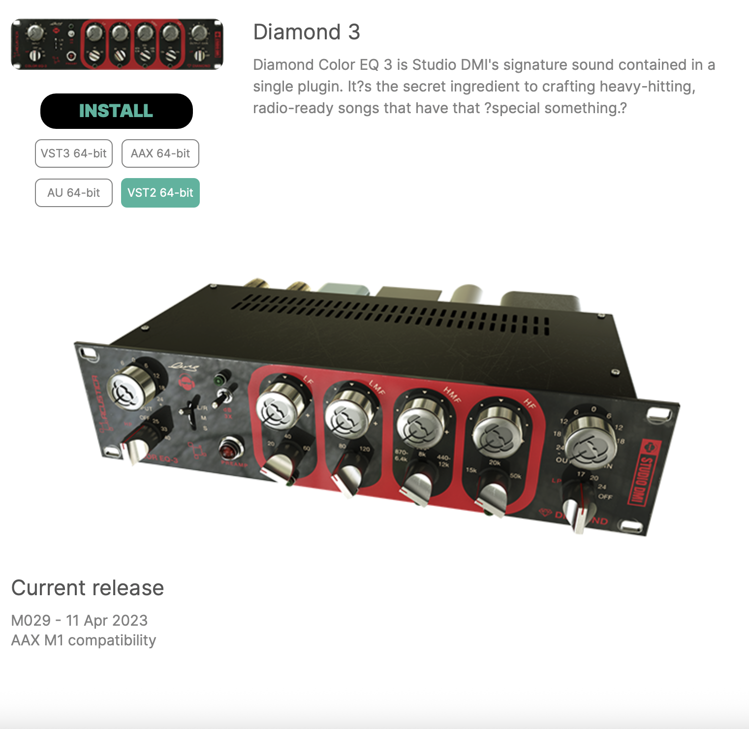 Acustica Audio diamond eq